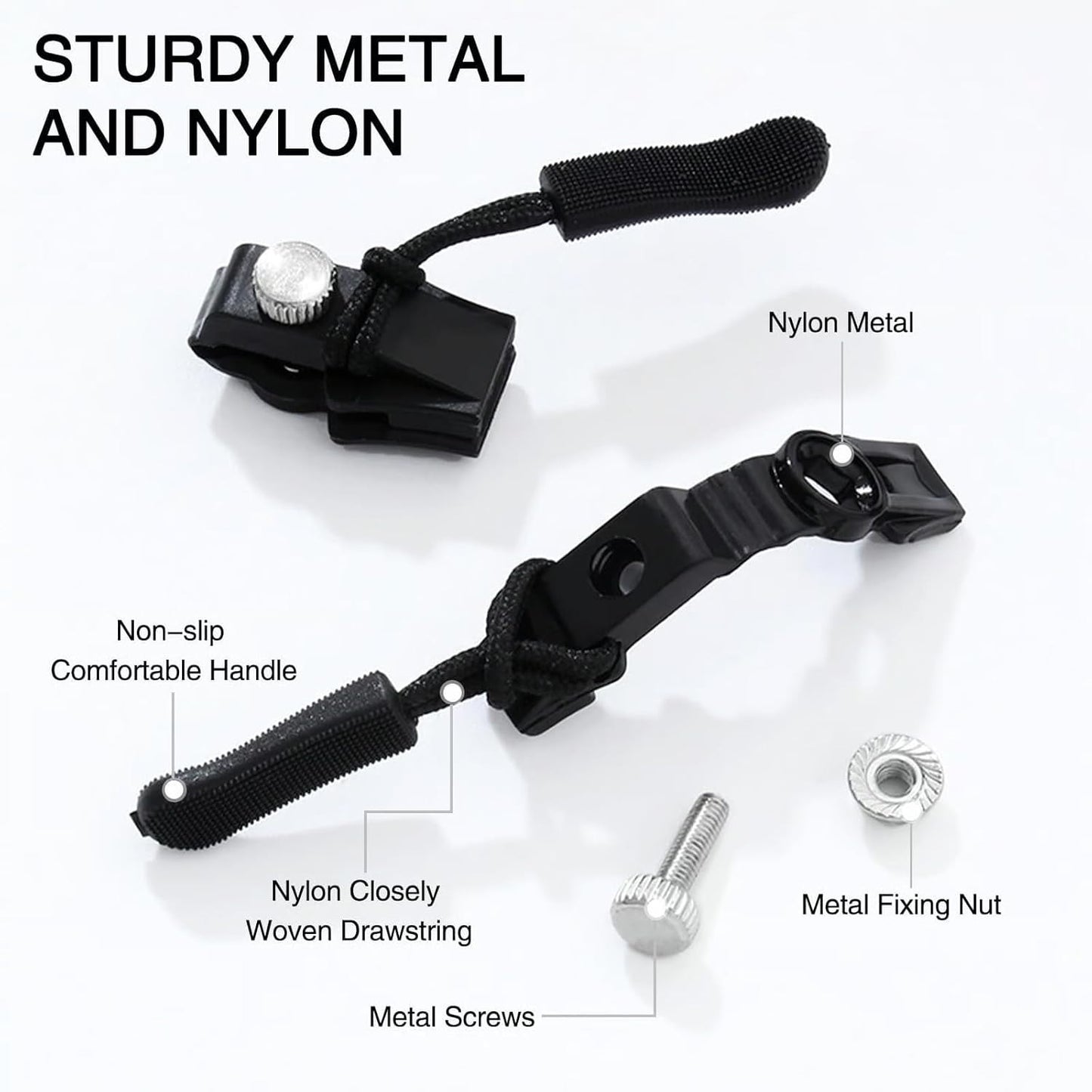 5PCS Zipper Repair Kit – Quick Fix for Jackets, Bags, Boots & More