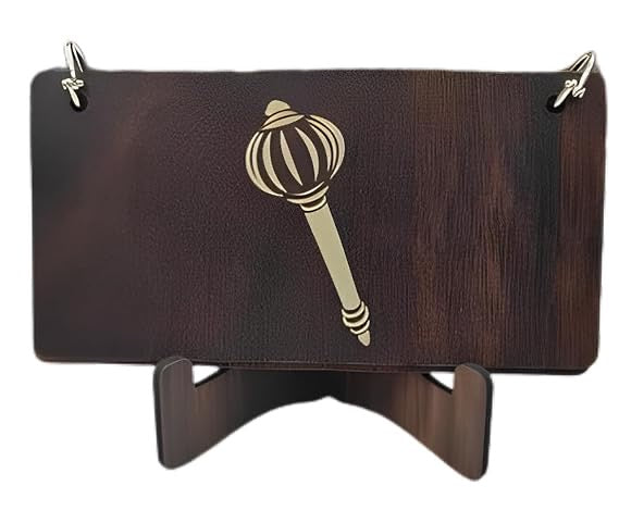 Handmade Wooden Hanuman Chalisa – Pure Wood Engraved Spiritual Book | Sacred Table Décor & Divine Gift