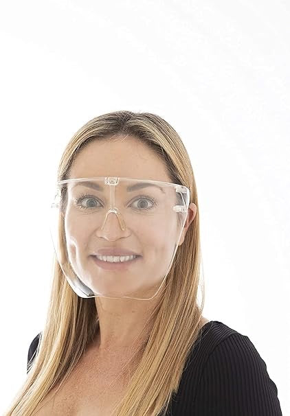 Face Shield, Protective Mask, Goggles, Safety Glasses, Sunglasses for Outdoor Camping Cycling UV Protection for Men Women Face  Protection Glasses, Anti-Fog Face Cover, Reusable Splash-Resistant Face Visor Face Protection Glasses, Anti-Fog Face Cover