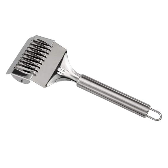 Stainless Steel Pasta Noodle Cutter, High Grade Stainless Steel Pasta Spaghetti Maker Noodle Lattice Roller, Dough Cutter Mincer Kitchen Cooking Tools