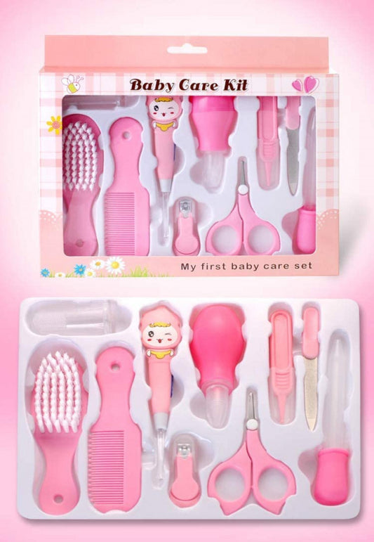 10 Pcs Baby Care & Grooming Kit – Newborn Essentials Set