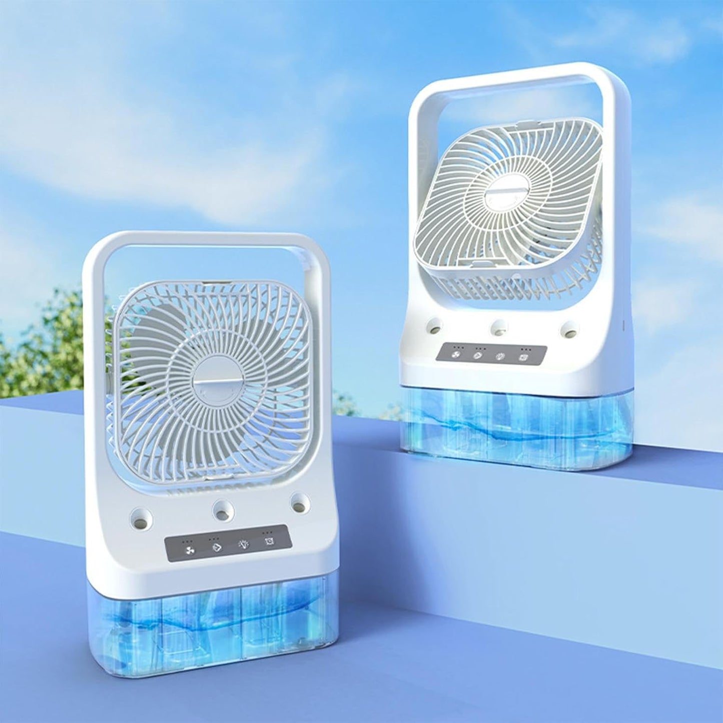 New 3-in-1 Smart Air Conditioner Fan | Mini Cooler, Humidifier & LED Desk Fan