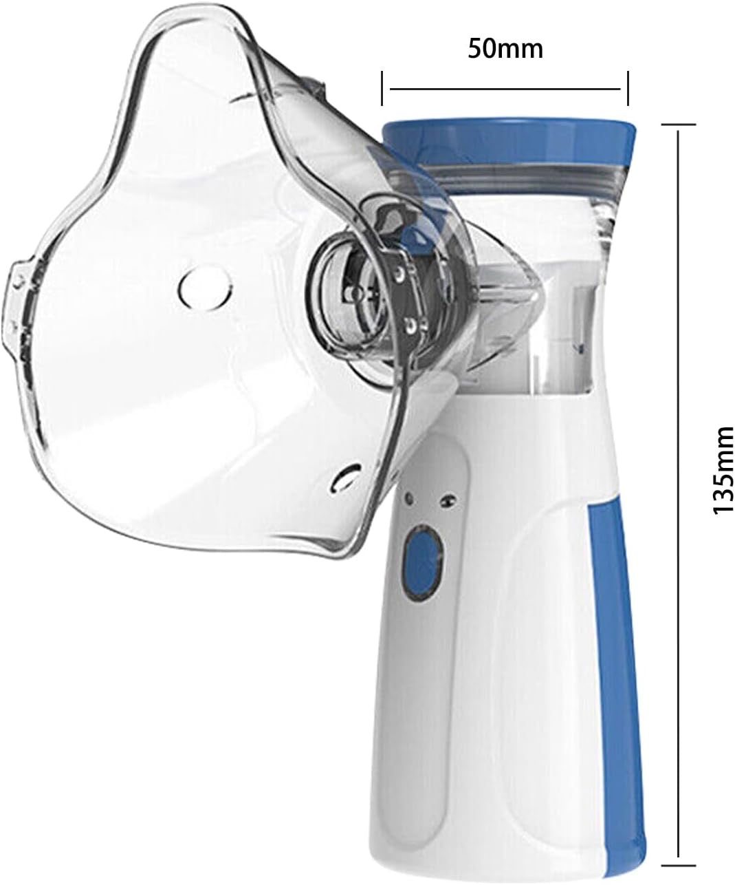 Portable Rechargeable Handheld Nebuliser | Low Noise, 10ml Capacity, 2 Masks & Mouthpiece for Adults & Kids