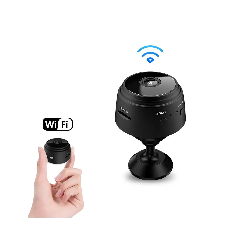 Eyetech Mini WiFi HD 1080p Security Camera – Wireless Indoor Spy Cam with Night Vision, Motion Detection & App Control | Portable, Magnetic & Cloud Backup Ready