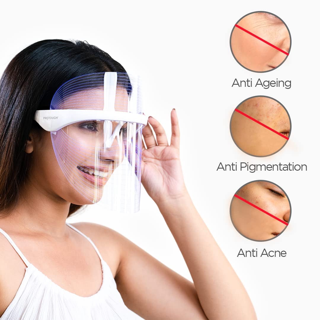 7-Color LED Light Therapy Face Mask – Skin Rejuvenation, Anti-Aging, Acne & Spot Removal, Collagen Boosting, Wireless & Rechargeable