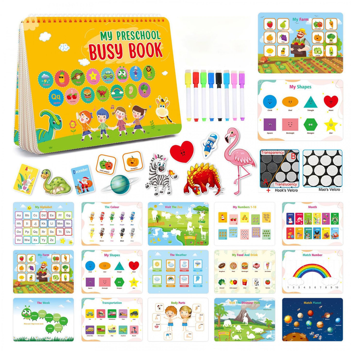 My Preschool Busy Book – Montessori Activity Book for Toddlers (Ages 2–4)