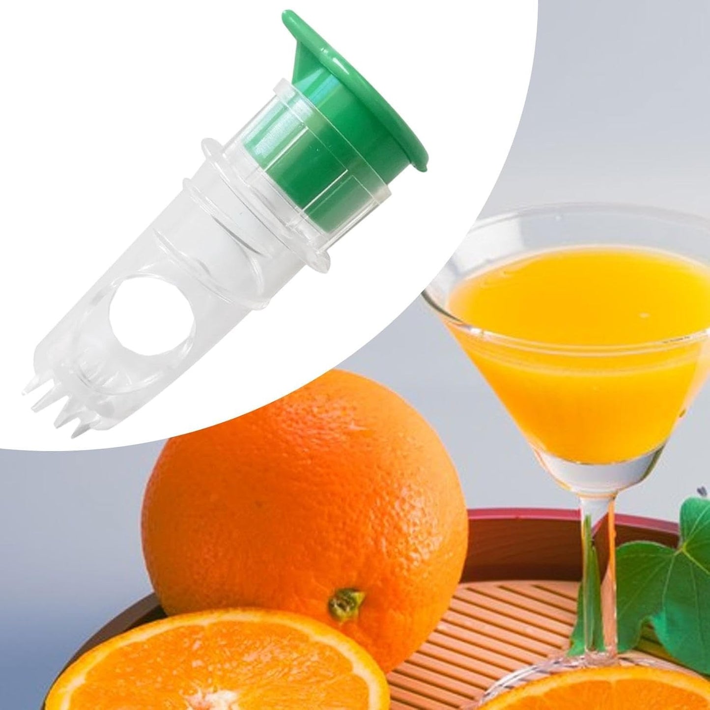 Lemon Lid Screw-Top Squeezer – Portable Manual Citrus Juicer