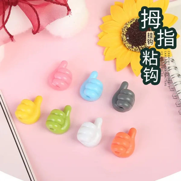 Thumb Cable Organizer Hook – Pack of 10 | Multi-Purpose Wall & Desk Wire Holder