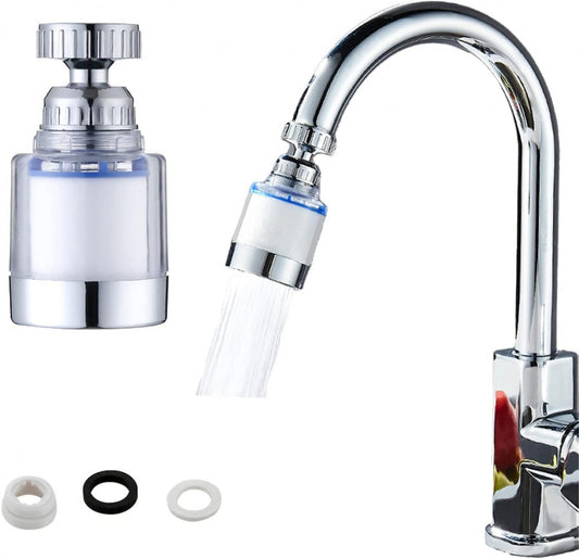 💧 360° Rotating Water Faucet Filter – Hard Water Purifier & Splash-Free Tap