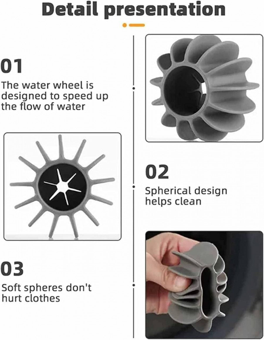 🌀 Silicone Laundry Balls – Eco-Friendly Stain Remover & Clothes Softener