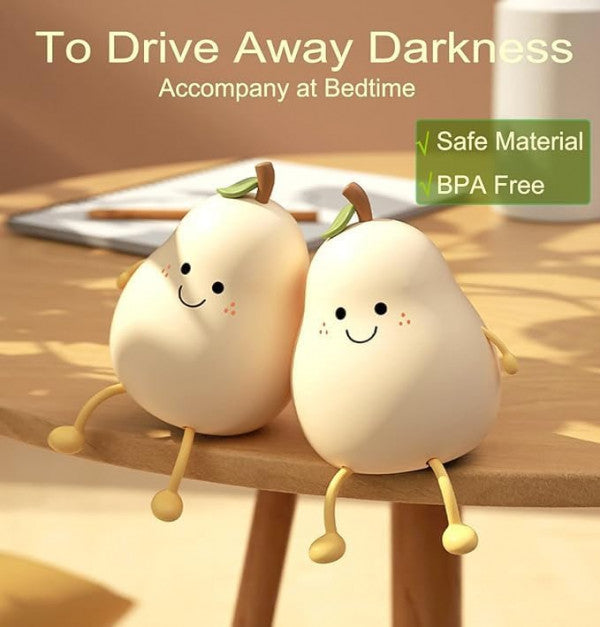 SILICONE FRUIT SHAPE NIGHT LIGHT – Soft Glow • Rechargeable • Touch Control