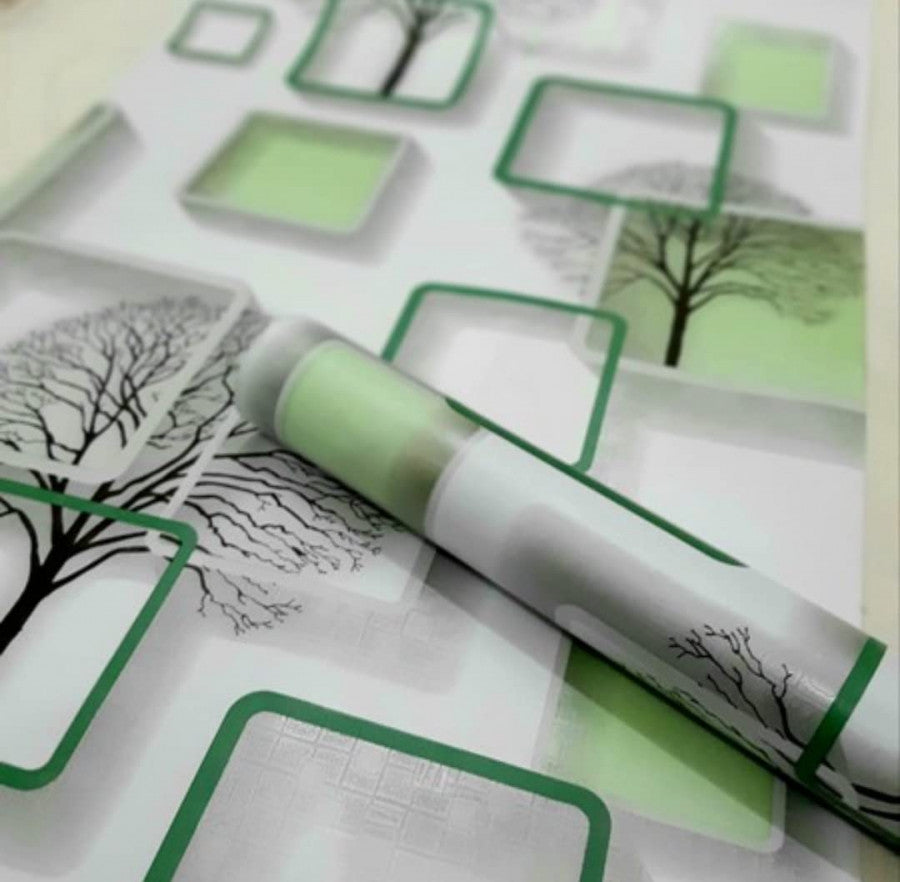 Green Marble Peel & Stick Wallpaper – Luxury PVC Vinyl Wall Cover (45 × 300 cm)