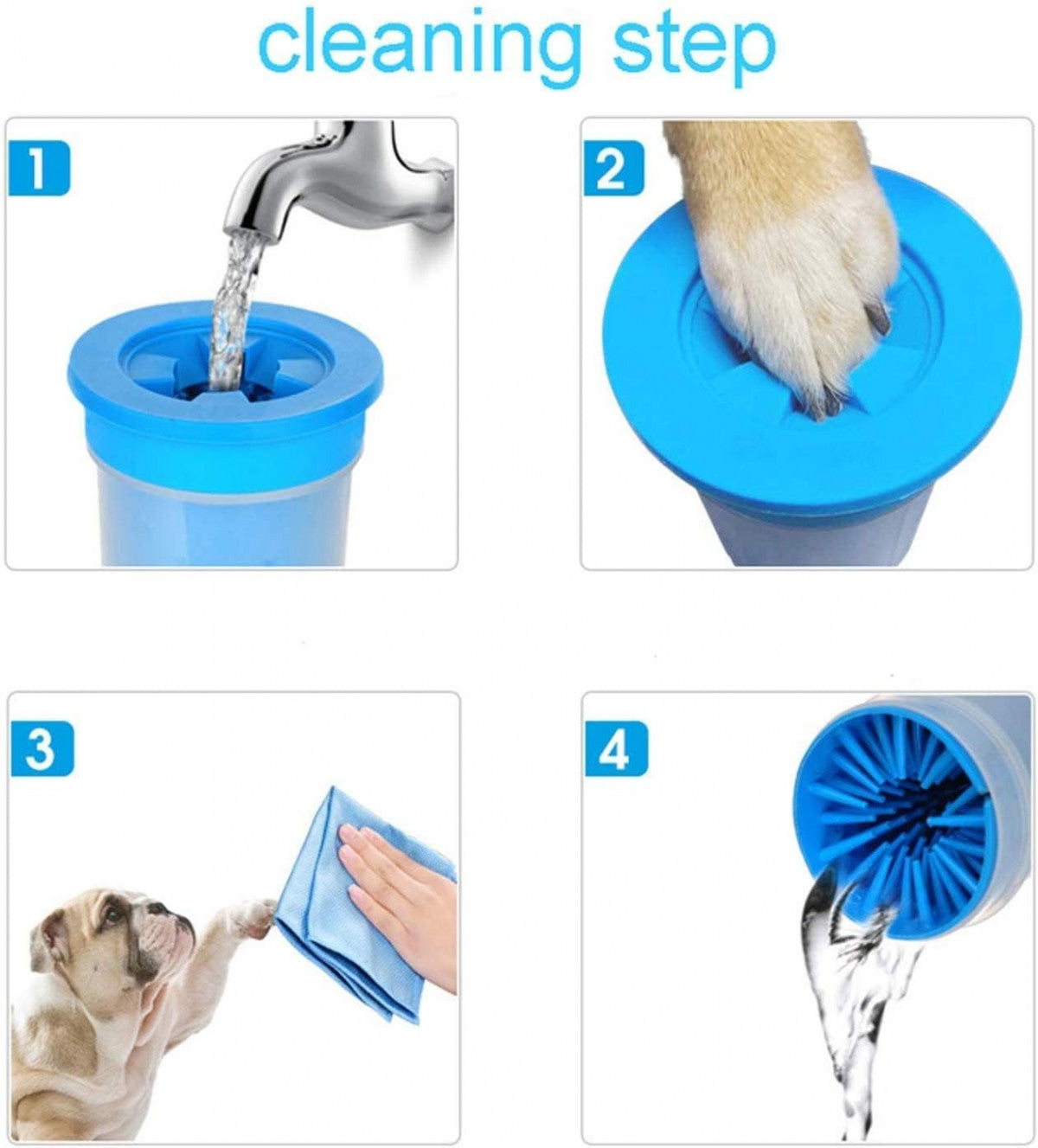 Pet Foot Washing Cup – Quick & Gentle Paw Cleaner for Dogs & Cats