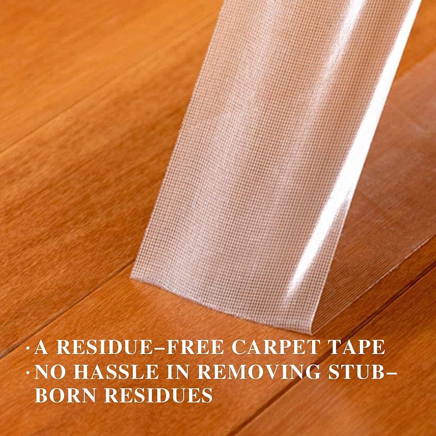 Double Sided Carpet Tape Heavy Duty, Super Strong Sticky Tape for Carpet, Non Slip Waterproof Removable Mesh Grid Suitable for Hardwood Floors, Mats, Wall Hanging, Paste Decoration