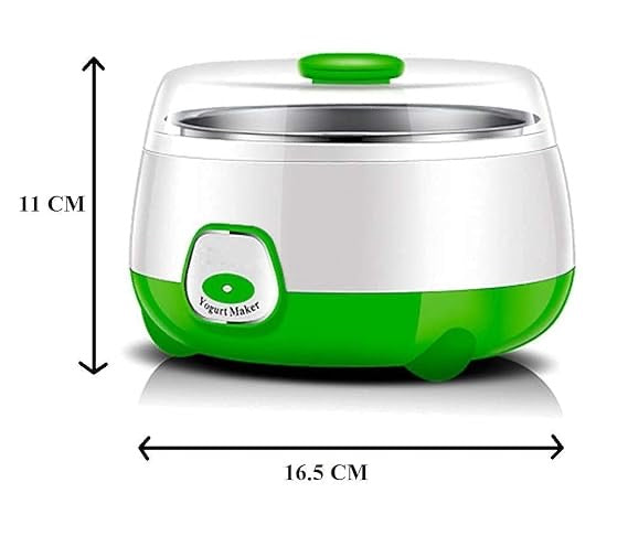 Automatic Yogurt & Curd Maker – 1L Smart Fermentation Machine with Stainless Steel Inner | Adjustable Temperature, Power-Saving Dahi Maker for Home Kitchen