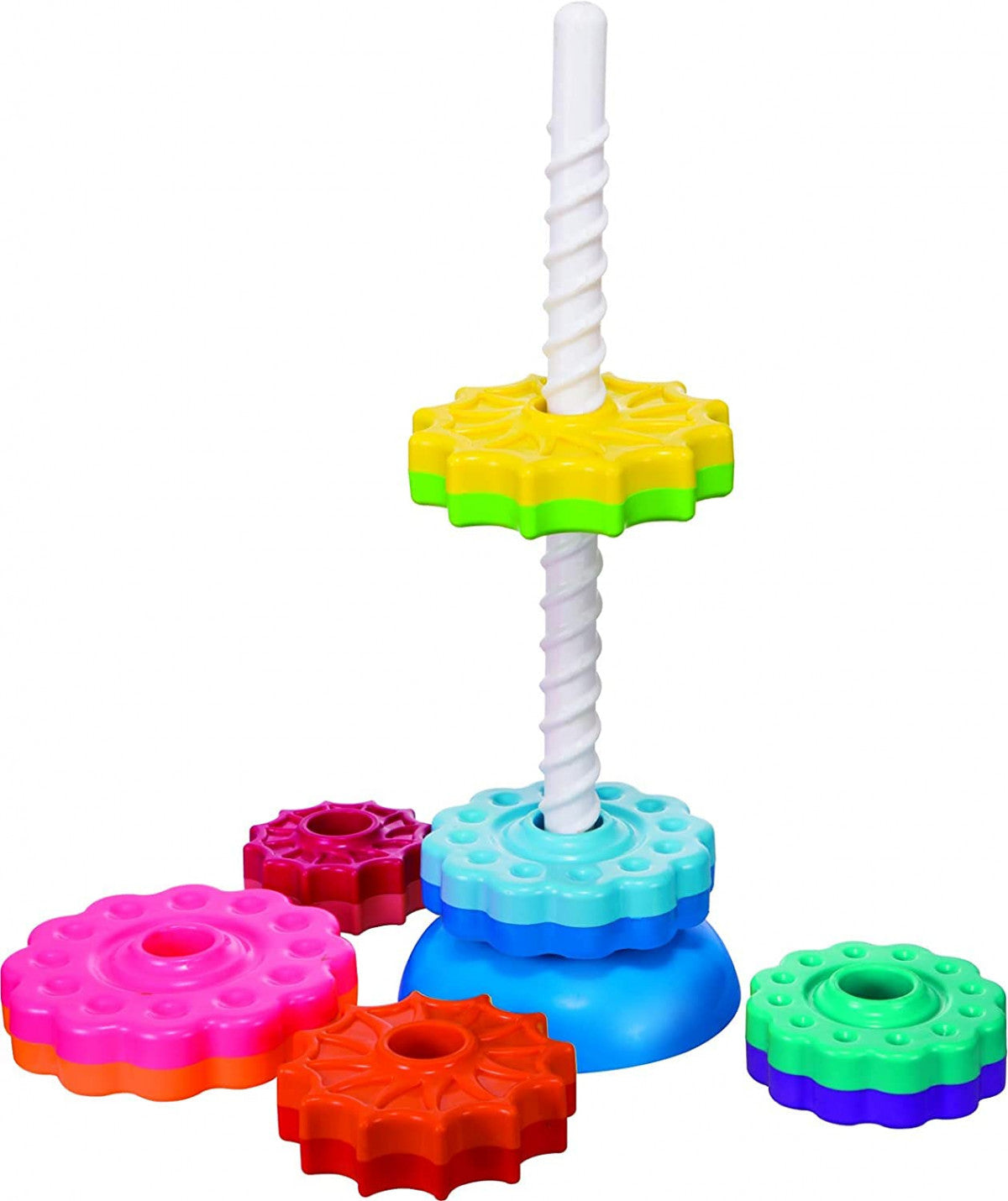 Spinning Tower Game – Fun Stacking & Balancing Game for Kids, Family & Party Play - Multicolor