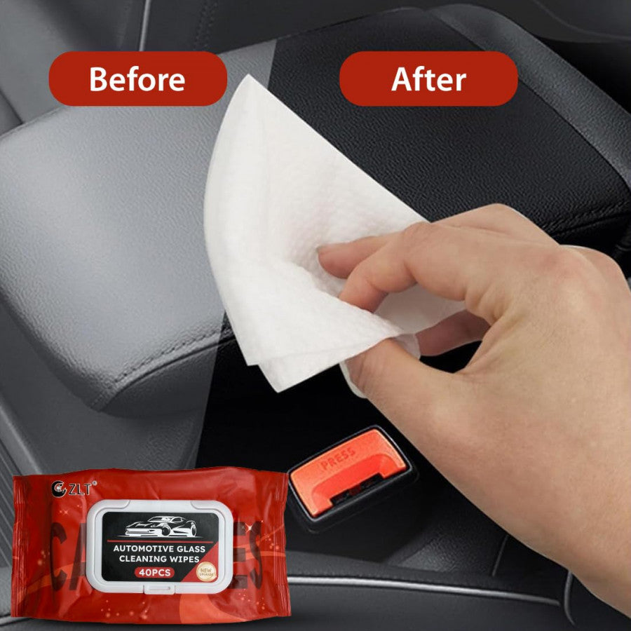 Car Glass Anti-Fog Wipes – Instant Oil Film & Fog Remover