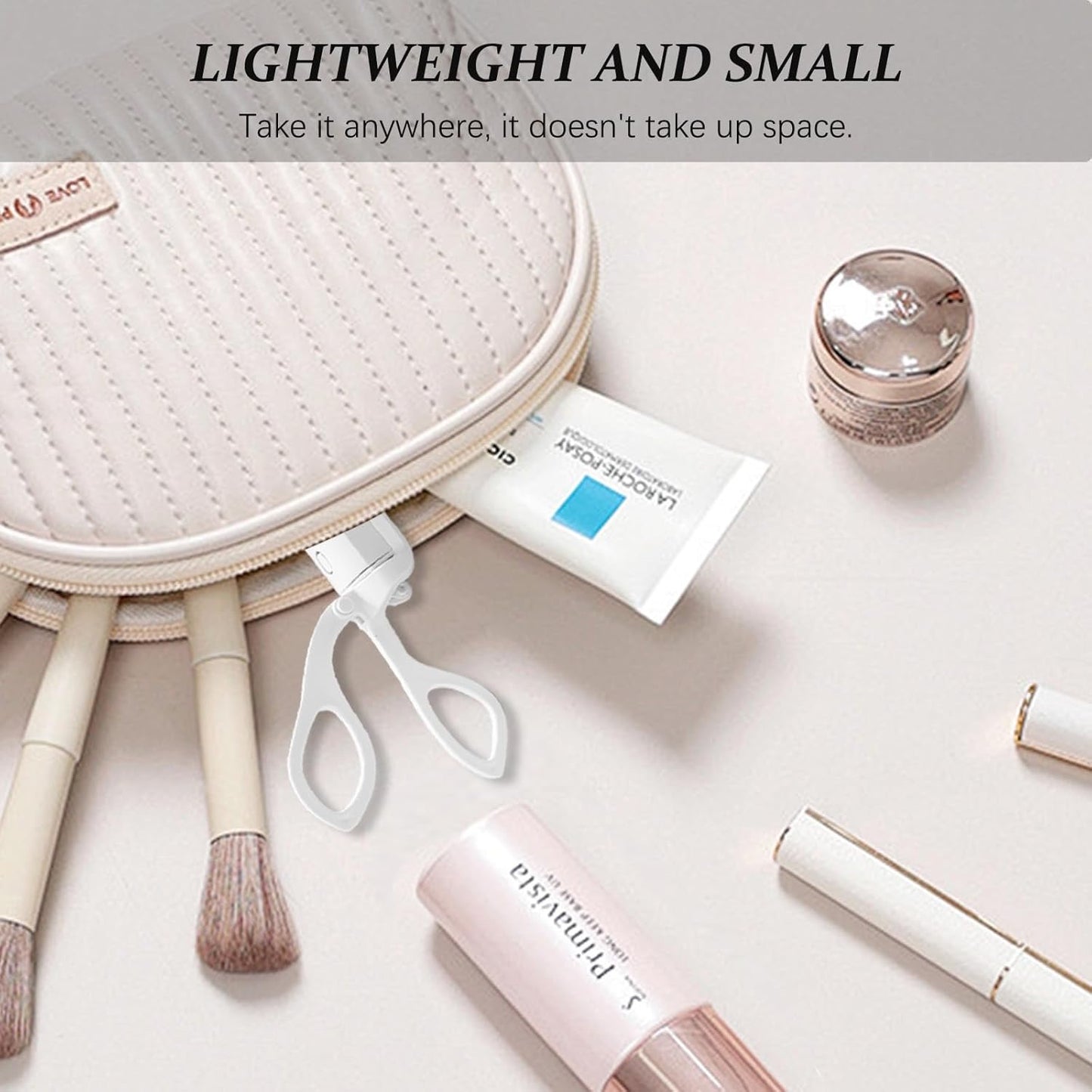 Heated Eyelash Curler, Electric Heated Lash Curler Rechargeable, 2 Heating Modes with Sensing Heating Silicone Pad, Portable Handheld Makeup Tools for Women