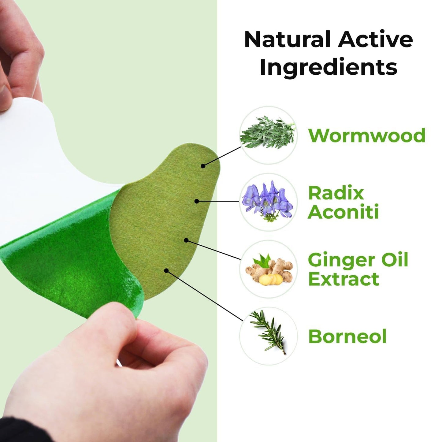 Knee Pain Relief Patches – Self-Heating Herbal Moxa Pads for Joint & Muscle Pain (Pack of 10)