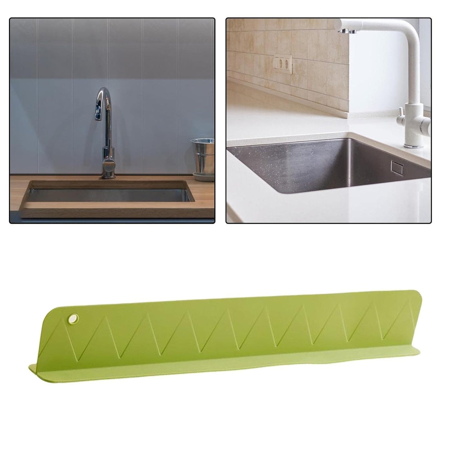 Silicone Sink Splash Guard – Flexible Water Splash Protector for Kitchen & Bathroom Sinks