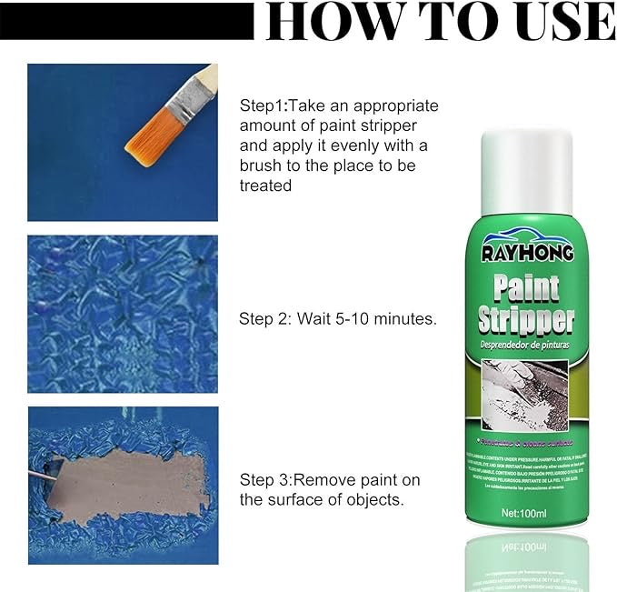 Premium Car Paint Stripper – Fast Paint Removal, Rust Prevention & Automotive Restoration (100 ml)