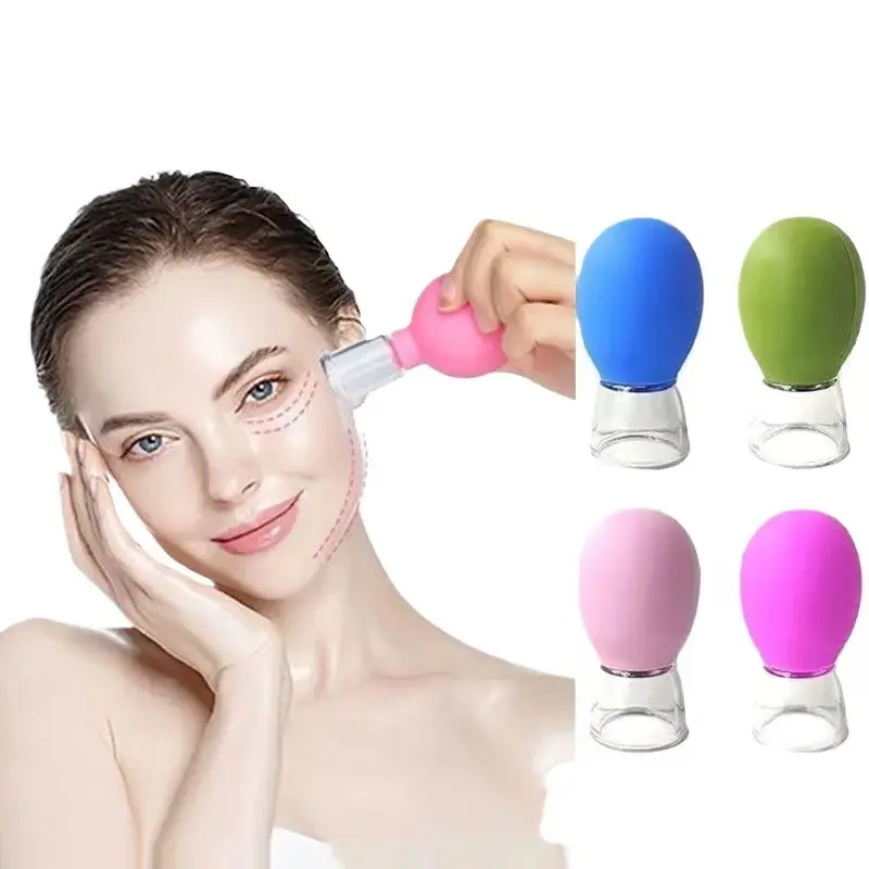 Facial Cupping Set | Silicone Vacuum Suction | Cupping Massage Therapy | A Kit For Anti Cellulite, Anti Wrinkle and Instantly Ageless Skin | For Eyes, Face and Body