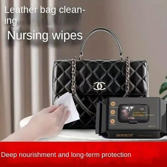 Leather Care Wipes (80-Pack) – Clean, Nourish & Protect All Leather