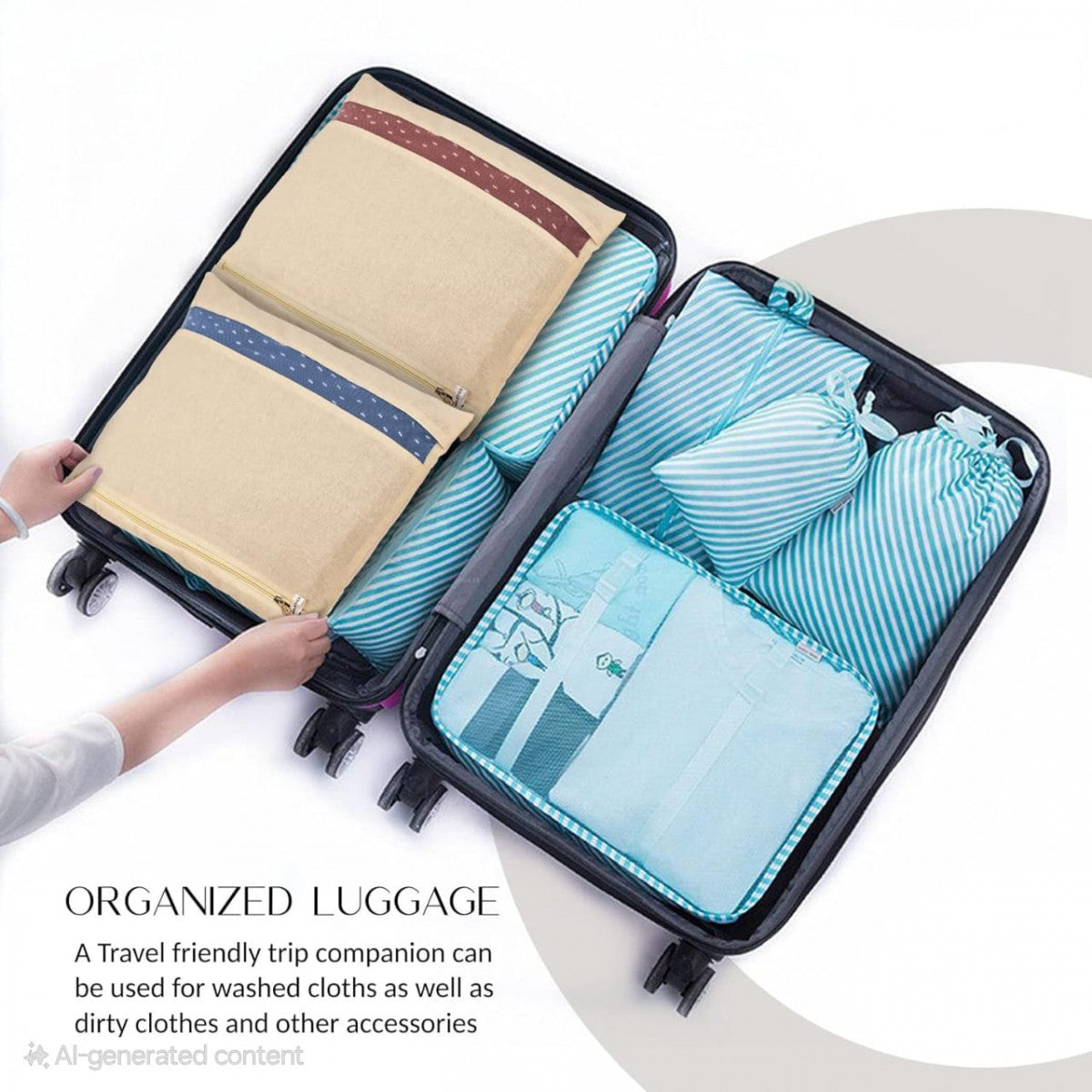 Premium Cotton Saree Storage Bags – Multicolor (250 GSM | Washable & Durable)