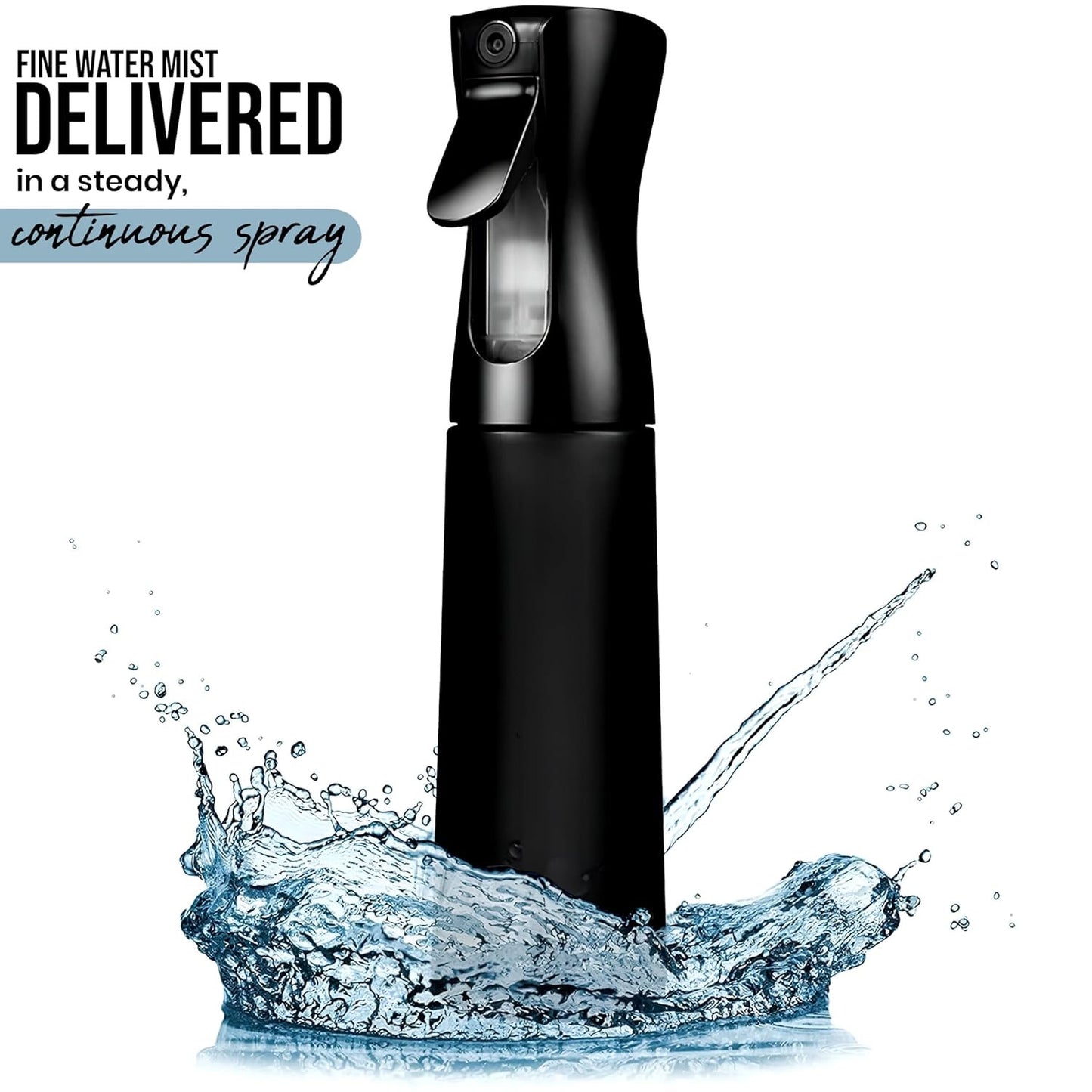 300ML Continuous Water Mist Sprayer – Multi-Purpose Fine Spray Bottle for Salon, Kitchen, Garden & Home Use