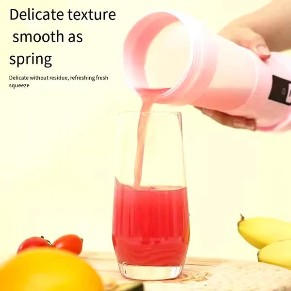 Pastel Coloured Portable Wireless Foldable Cup Blender (MULTICOLOR)