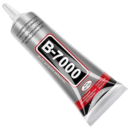 B-7000 Clear Adhesive Glue for Rhinestone Crafts, Jewelry, Fabric, and Screen Repair - High Viscosity MultiPurpose Glue (50ML / 1.68 fl. oz)