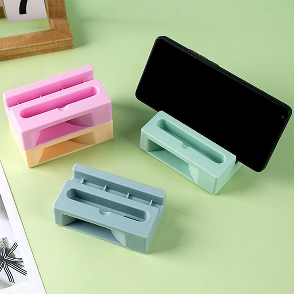 Mobile Phone Holder for Mobile Tablets Novelty Desktop Wooden Mobile Desk Stand Bracket Chair Shape Creative Small Plastic Stand