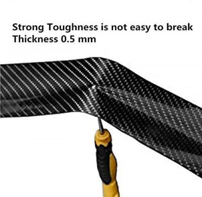 High Gloss Carbon Fiber Car Door Sill Tape (3cm) – Anti-Scratch, Waterproof Protection Film