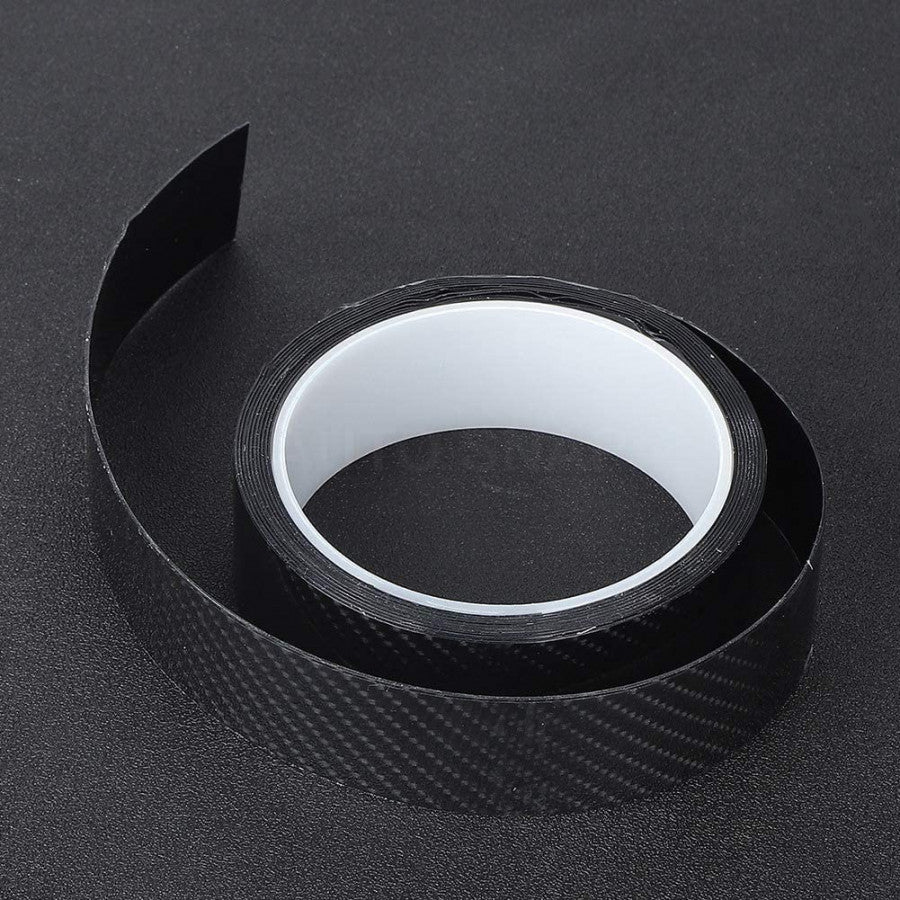 High Gloss Carbon Fiber Car Door Sill Tape (3cm) – Anti-Scratch, Waterproof Protection Film