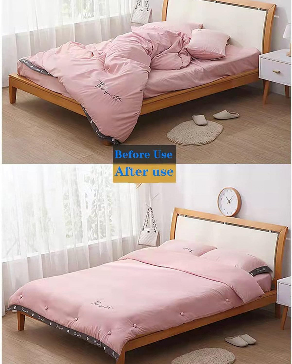 Bed Sheet & Duvet Clips – Non-Slip Fasteners, Easy to Use, Safe & Durable - Multicolor