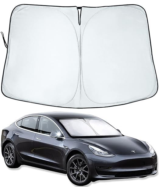 Premium Windshield Sun Shade – Universal UV Protection & Heat Blocker Car Sun Visor, Portable Front Window Cover (145x80 cm)