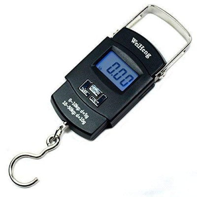 Digital Hook Scale – 50kg Capacity with LCD Display, Tare Function, Unit Conversion & Temperature Display