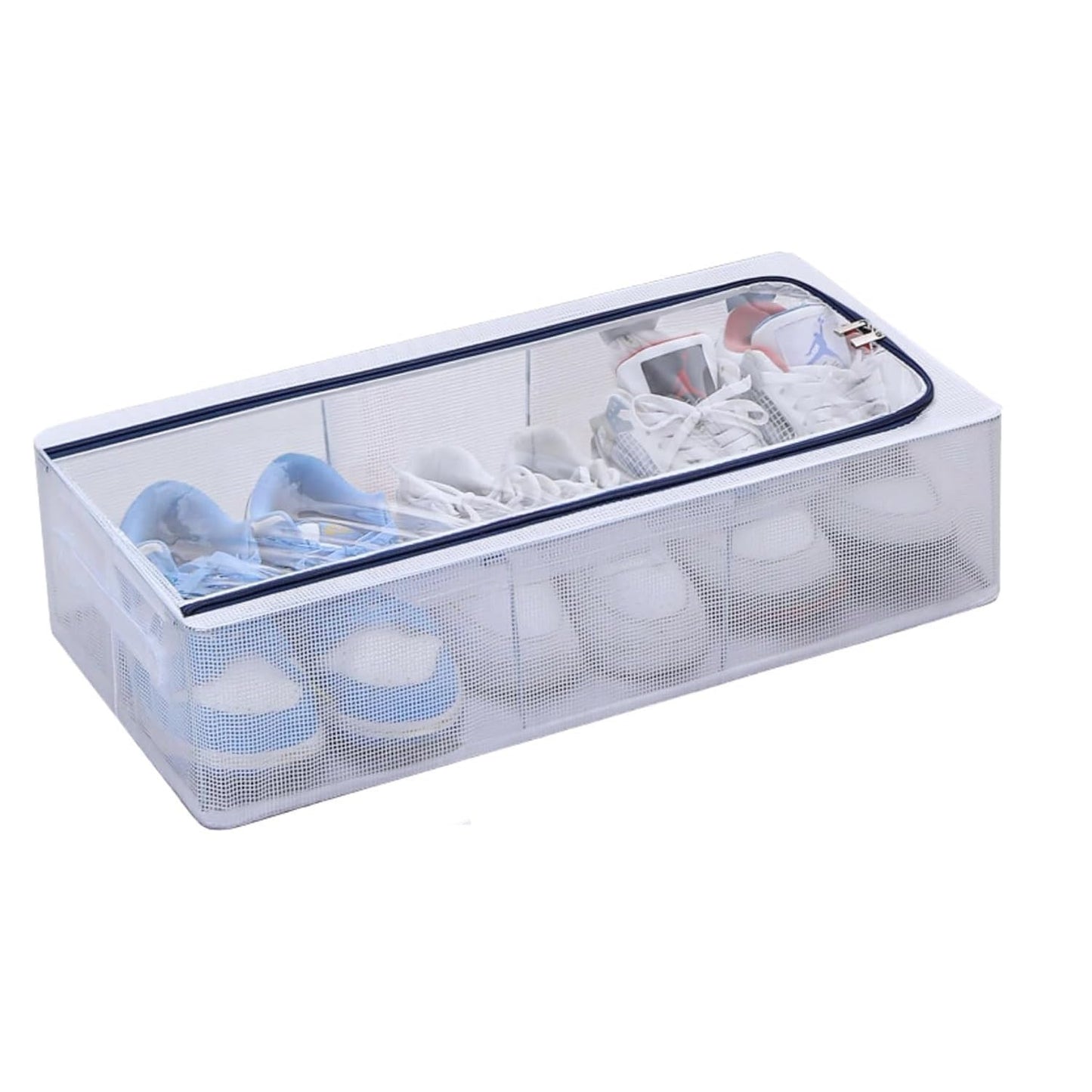 👟 Transparent Shoe Storage Bag – Stackable, Ventilated & Space-Saving Organizer