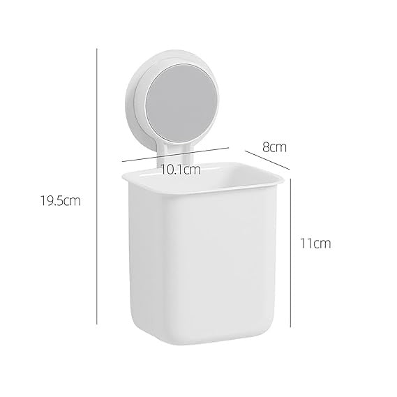 Toothbrush Holders For Bathroom, Plastic Wall Mounted Self Adhesive For Toothbrushes, Toothpaste, Shaver, Razor & Brush