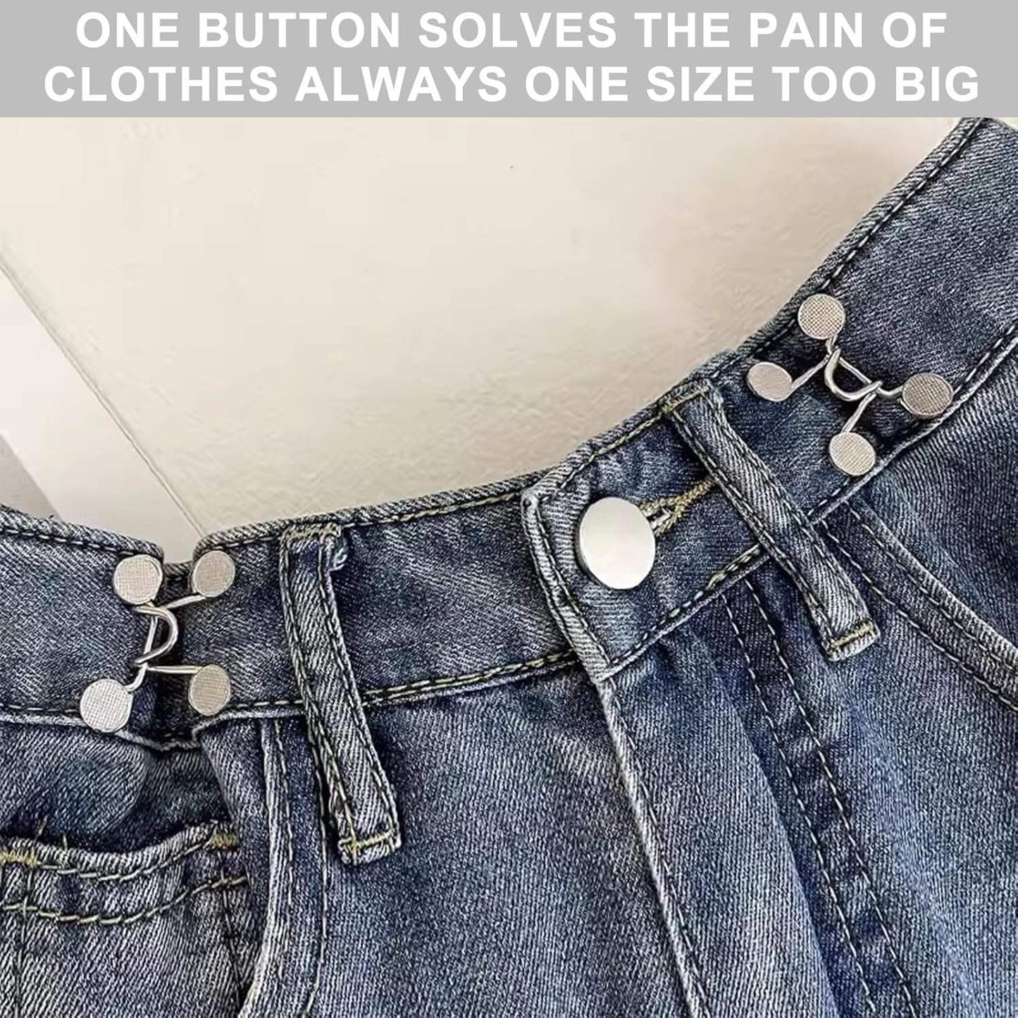 Jeans Tightening Clip – Adjustable No-Sew Button for Perfect Fit