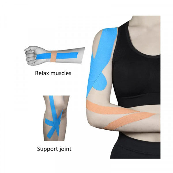 Kinesiology Tape Roll – Muscle Support, Pain Relief & Joint Stability (5M x 5CM)