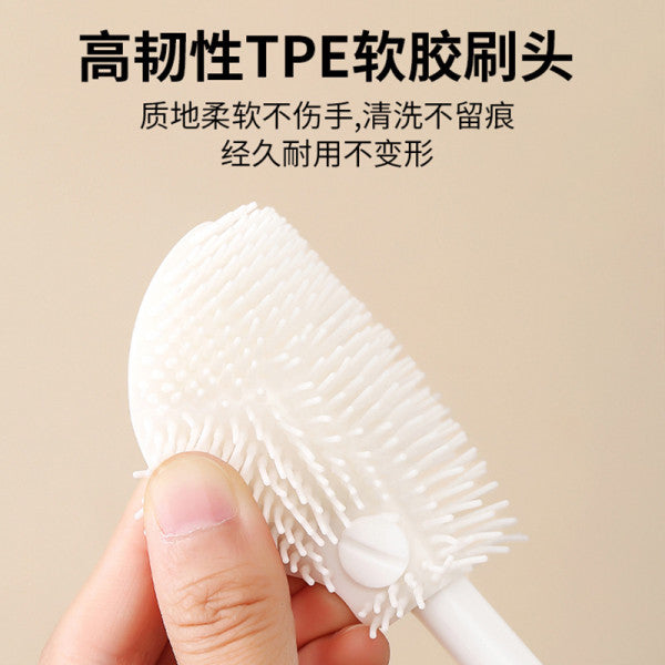 Multifunctional Silicone Bottle & Cup Brush – Long Handle Cleaner