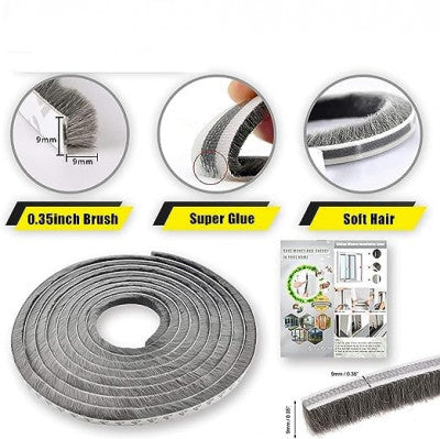 10M Soundproof Window Sealing Strips – Self-Adhesive Weather Strip for Doors, Windows, Wardrobes & More