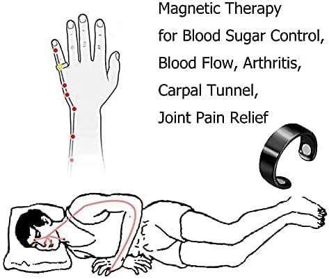 Magnetic Blood Sugar Control Rings (Pack of 2) | Adjustable Therapeutic Ring for Glucose Balance, Lymph Drainage & Weight Wellness