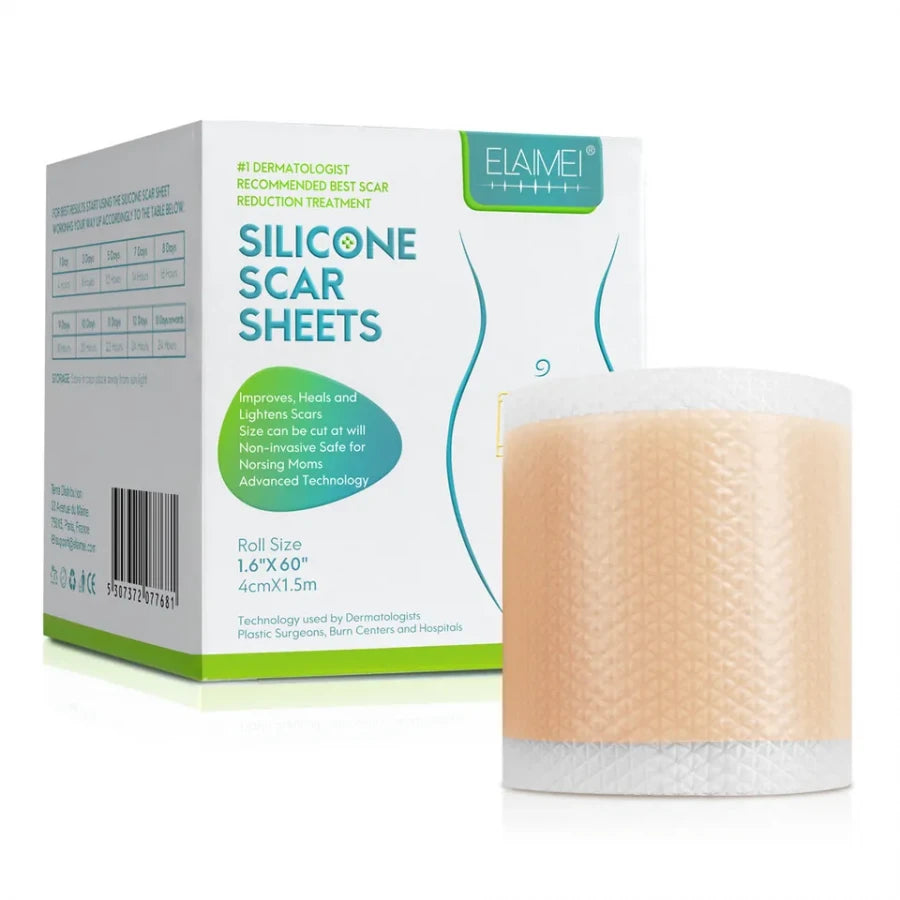 Silicone Scar Sheets Strips – Reusable Gel Tape for Scar Reduction & Skin Healing
