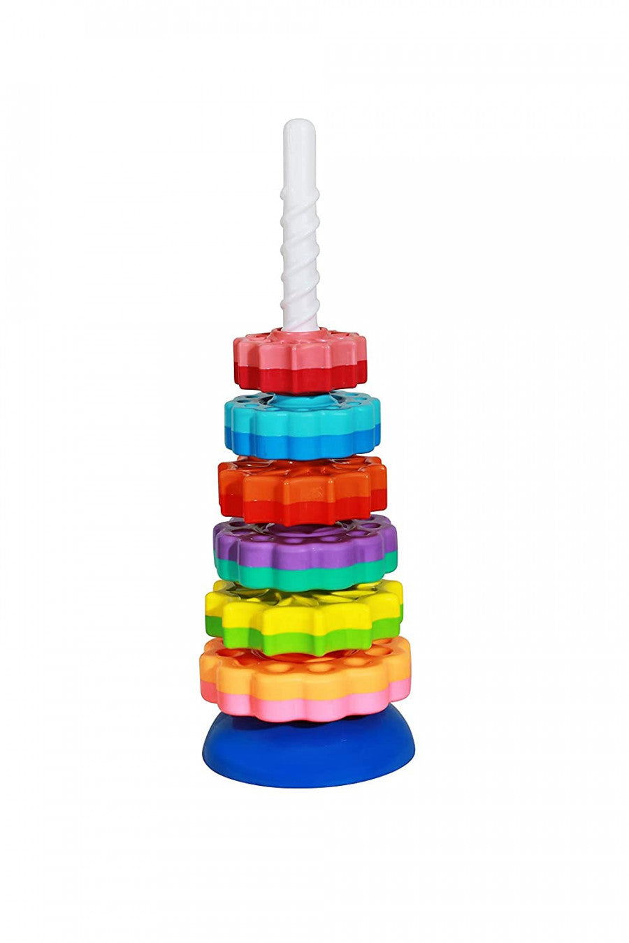 Spinning Tower Game – Fun Stacking & Balancing Game for Kids, Family & Party Play - Multicolor