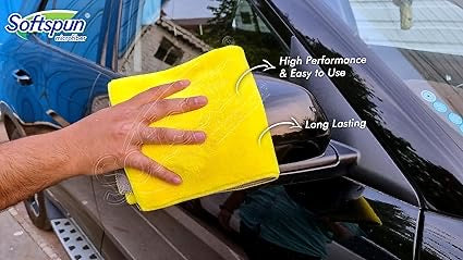 Car Accessories Cleaning 800 GSM Microfiber
Towel for Car Cleaning and Detailing, Dual Sided, Extra Thick Plush Microfiber Cloth - 40cmx40cm (2pcs Pack)