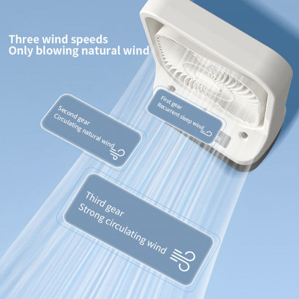 New 3-in-1 Smart Air Conditioner Fan | Mini Cooler, Humidifier & LED Desk Fan
