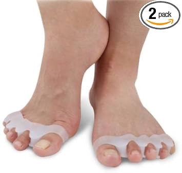 Orthopaedic Toe Separators Against Hallux
Valgus Claw Toes, Toe Separator for Men and Women, Skin-Friendly Soft Gel Silicone Toe Separator - 1 Pair