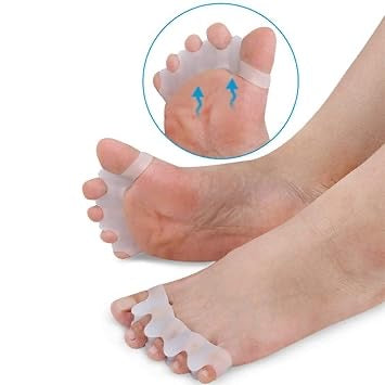 Orthopaedic Toe Separators Against Hallux
Valgus Claw Toes, Toe Separator for Men and Women, Skin-Friendly Soft Gel Silicone Toe Separator - 1 Pair